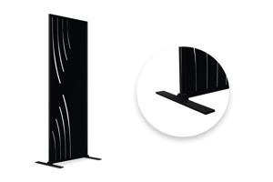 Set of 2 decorative panels VELETA black H.160cm patterns on the left 2