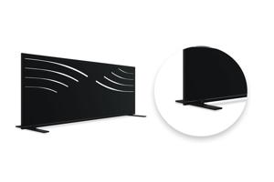 Zwart VELETA decoratief paneel H.160cm rechterzijde patronen 8