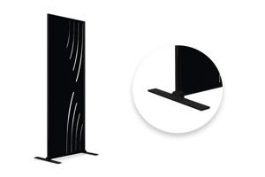 Zwart VELETA decoratief paneel H.160cm rechterzijde patronen 2