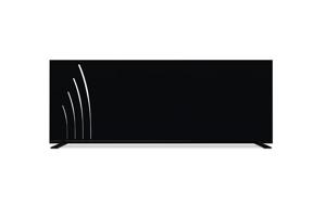 Svart VELETA dekorativ panel H.160cm mönster på ovansidan 7