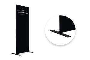 Svart VELETA dekorativ panel H.160cm mönster på ovansidan 2
