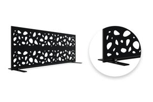 Set of 2 decorative panels SUNNY black H.160cm patterns on the sides 8