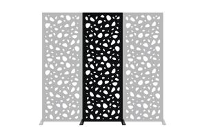 Set 2 panouri decorative SUNNY Black H.160cm model intreg 9
