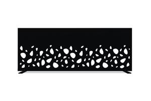 Set of 2 decorative panels SUNNY black H.160cm patterns on the left 7