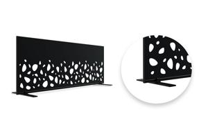 Set of 2 decorative panels SUNNY black H.160cm patterns on the left 8
