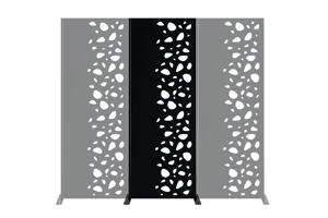 Set od 3 ukrasne ploče SUNNY Black H.160cm desna strana 9