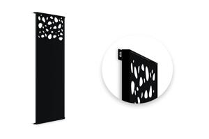 Set of 3 decorative panels SUNNY black H.160cm patterns on the top 5