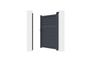 Draaipoort 3,5m CARPATIA H. 140cm aluminium + Poort 1m CARPATIA H.140cm aluminiu 23