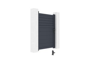 Draaipoort 3,5m CARPATIA H. 140cm aluminium + Poort 1m CARPATIA H.140cm aluminiu 26