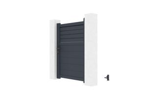 Draaipoort 3,5m CARPATIA H. 140cm aluminium + Poort 1m CARPATIA H.140cm aluminiu 22
