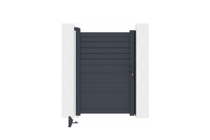 Draaipoort 3,5m CARPATIA H. 140cm aluminium + Poort 1m CARPATIA H.140cm aluminiu 25