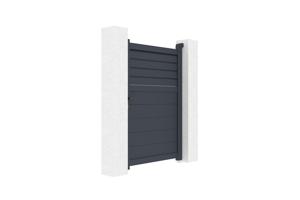 Draaipoort 3,5m CARPATIA H. 140cm aluminium + Poort 1m CARPATIA H.140cm aluminiu 21