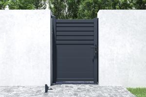 Draaipoort 3,5m CARPATIA H. 140cm aluminium + Poort 1m CARPATIA H.140cm aluminiu 24