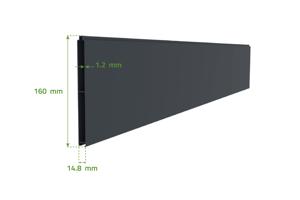 Draaipoort 3,5m CARPATIA H. 140cm aluminium + Poort 1m CARPATIA H.140cm aluminiu 31