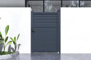 Draaipoort 3,5m CARPATIA H. 140cm aluminium + Poort 1m CARPATIA H.140cm aluminiu 20
