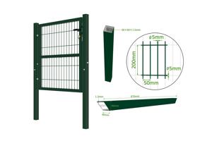 Portillon grillagé 1m vert RAZO H.100cm 4