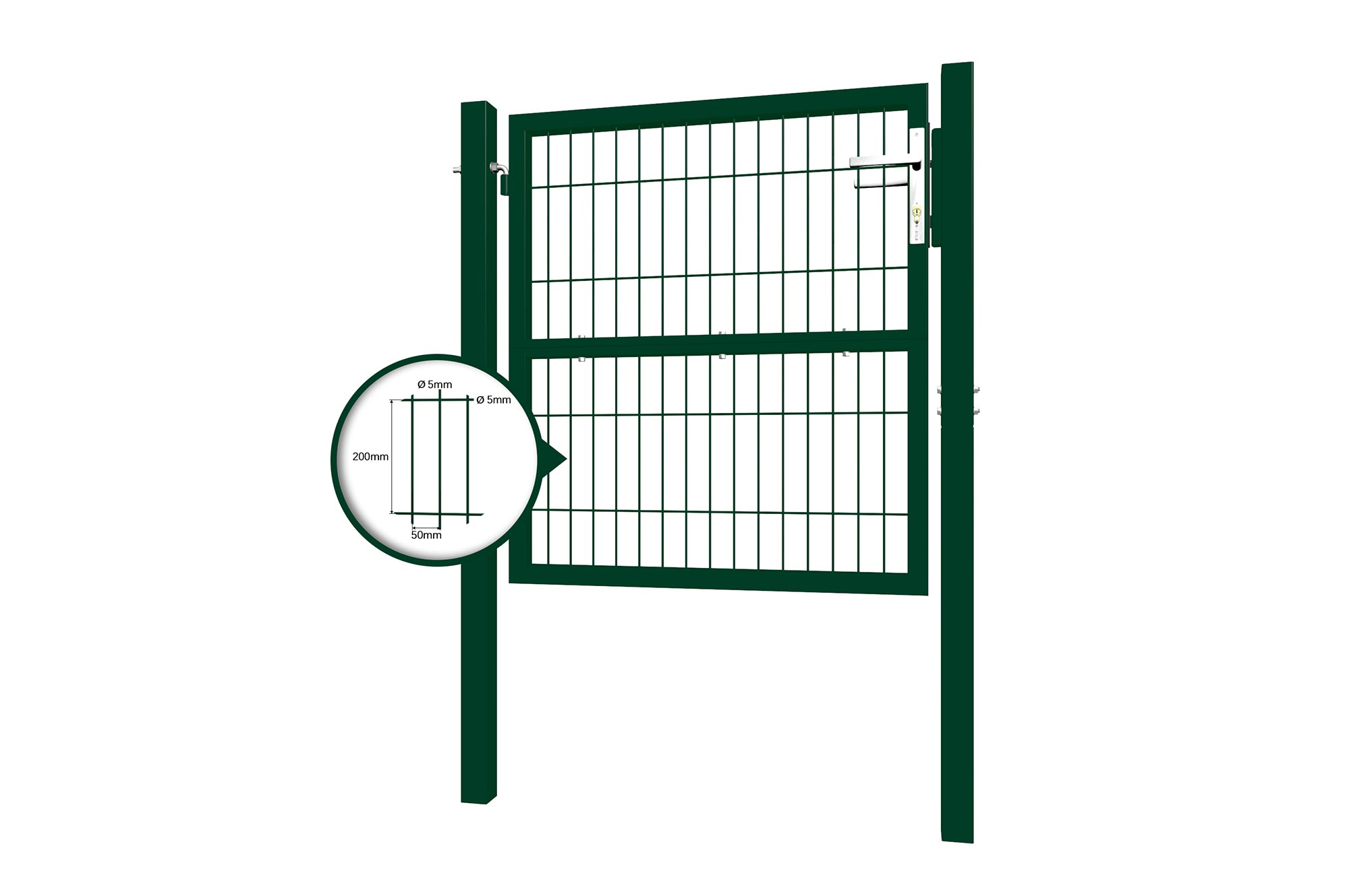 Cancello in rete 1m Verde RAZO H.100cm 6