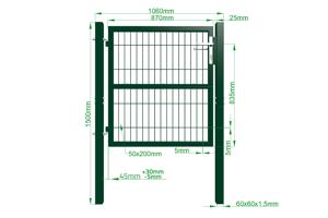 Cancello in rete 1m Verde RAZO H.100cm 5