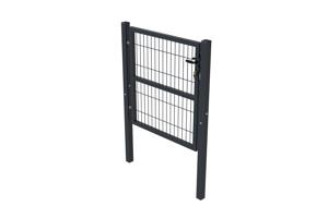 Portail grillagé 3m RAZO H.100cm + Portillon 1m RAZO H.100cm gris 20
