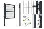 Portail grillagé 3m RAZO H.100cm + Portillon 1m RAZO H.100cm gris thumbnail 14