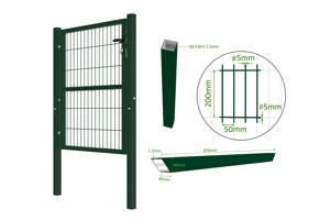 Gittertor 1m Grün RAZO H.120cm 5