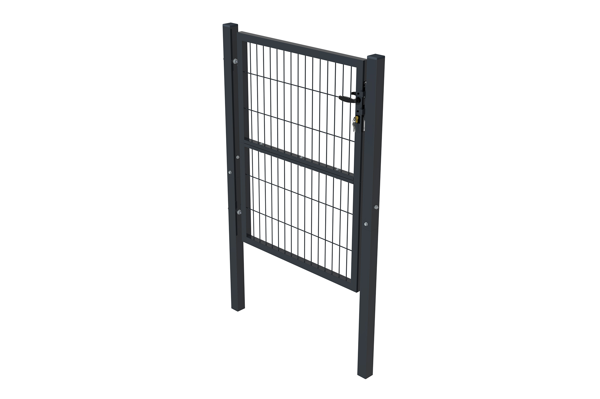 Portillon grillagé 1m gris RAZO H.120cm 10