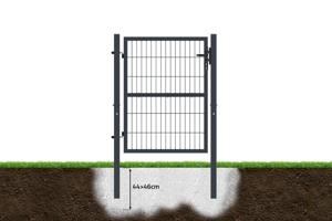 Portillon grillagé 1m gris RAZO H.120cm 8