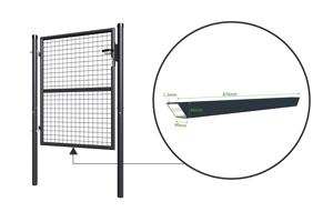 Bramka siatkowa 1m Szara RAZO W.120cm 9