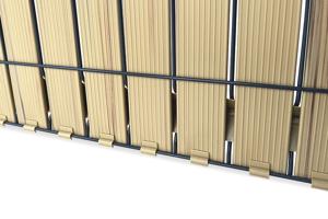 CINTO verduisteringslamellenset van stijf PVC L.10m x H.120cm beige 5