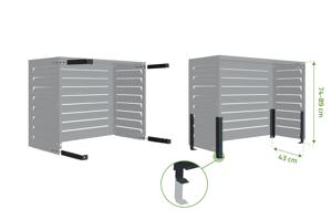 Amaro steel air conditioner cover - Size S 9