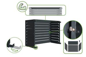 Amaro steel air conditioner cover - Size S 10