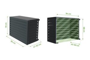 Amaro steel air conditioner cover - Size S 6