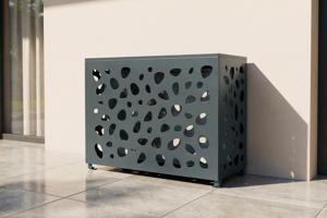 Cache clim & pompe à chaleur AMARO SUNNY acier - Taille S main image