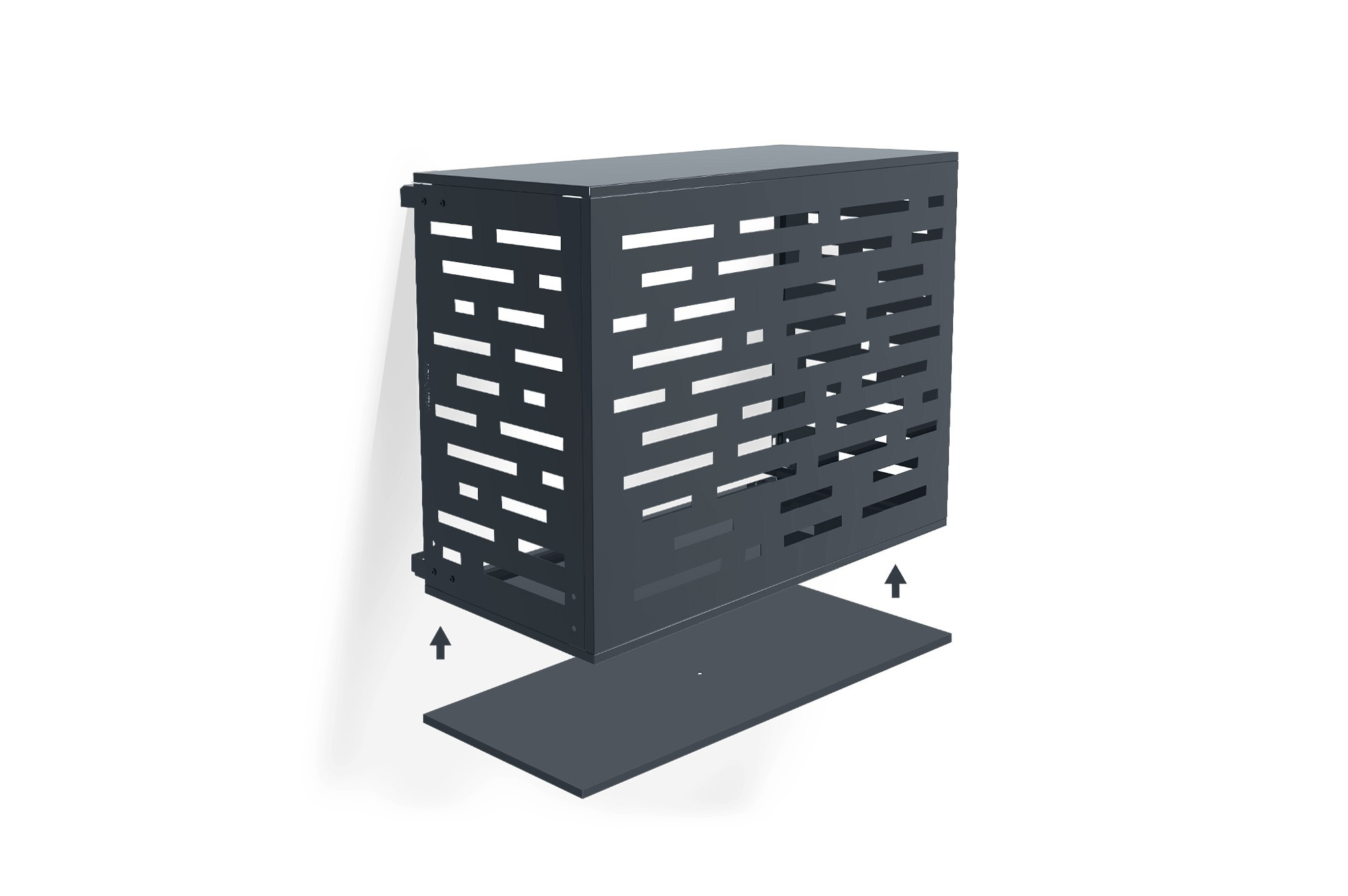 Arlberg Amaro stalen airconditionerhoes met bodemplaat – Maat S 2