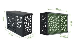 Amaro Sunny steel air conditioner cover with bottom panel – Size S 5
