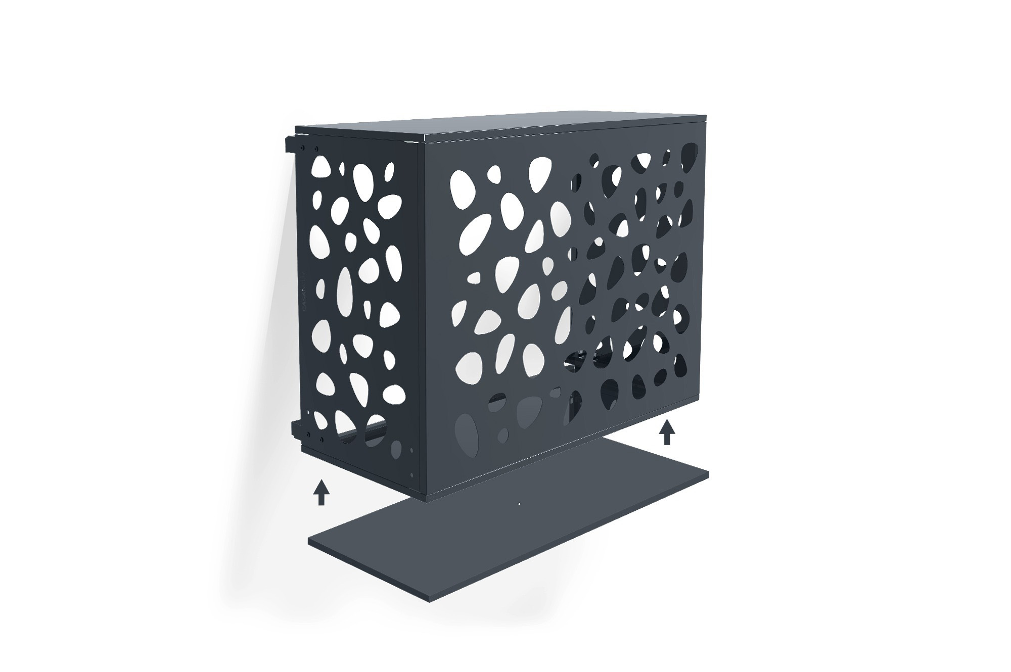 Amaro Sunny teräksinen ilmastointilaitteen suojus pohjalevyllä – koko S 2