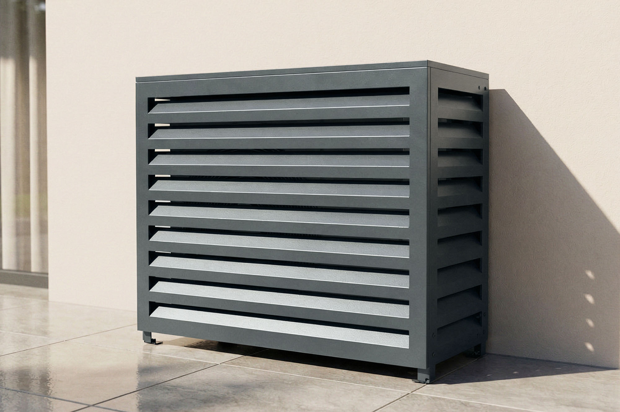 Amaro teräksinen ilmastointilaitteen suojus - koko M 1