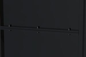 NALI 1m mattsvart stålgrind H.120cm 5