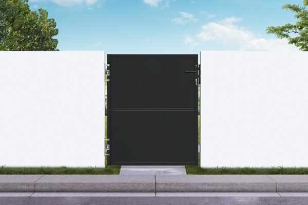 NALI 1 m matinės juodos spalvos plieniniai vartai, aukštis 120 cm main image