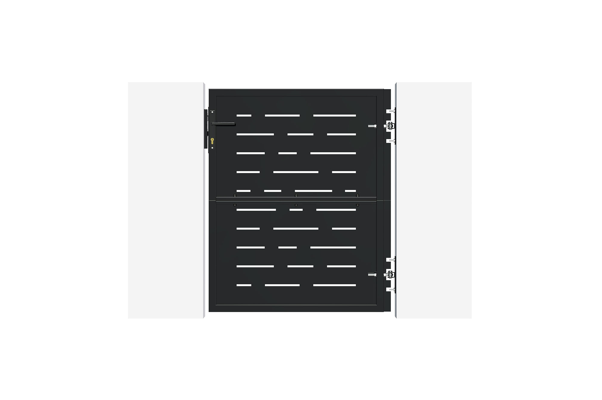 Puerta de acero negro mate 1m NALI ARLBERG H.120cm 4