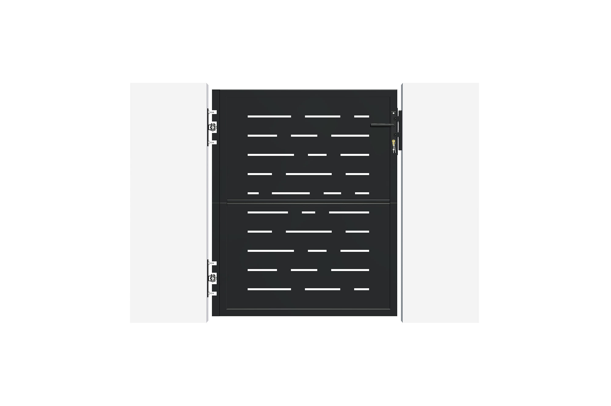 Puerta de acero negro mate 1m NALI ARLBERG H.120cm 2