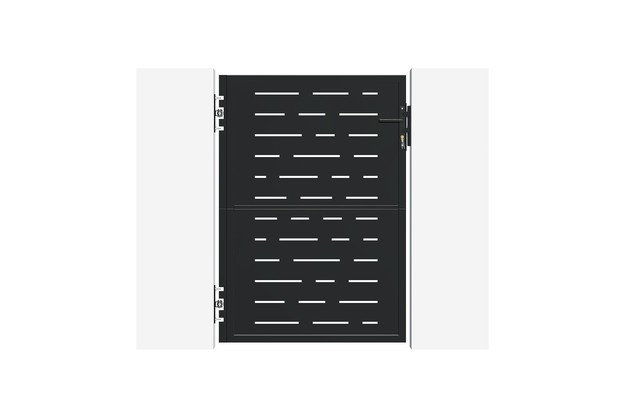 Matt fekete acél kapu 1m NALI ARLBERG M.140cm 2