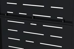 Matná černá ocelová brána 1m NALI ARLBERG v. 140 cm 5