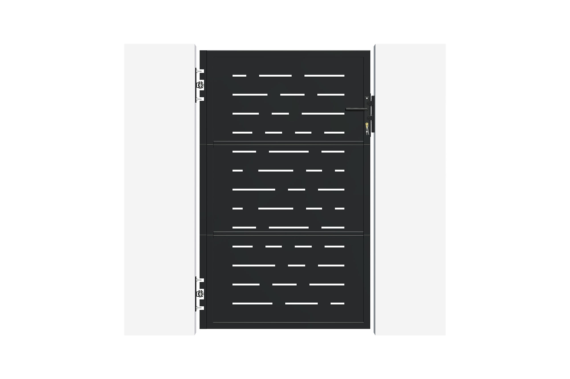 Matt fekete acél kapu 1m NALI ARLBERG M.160cm 2