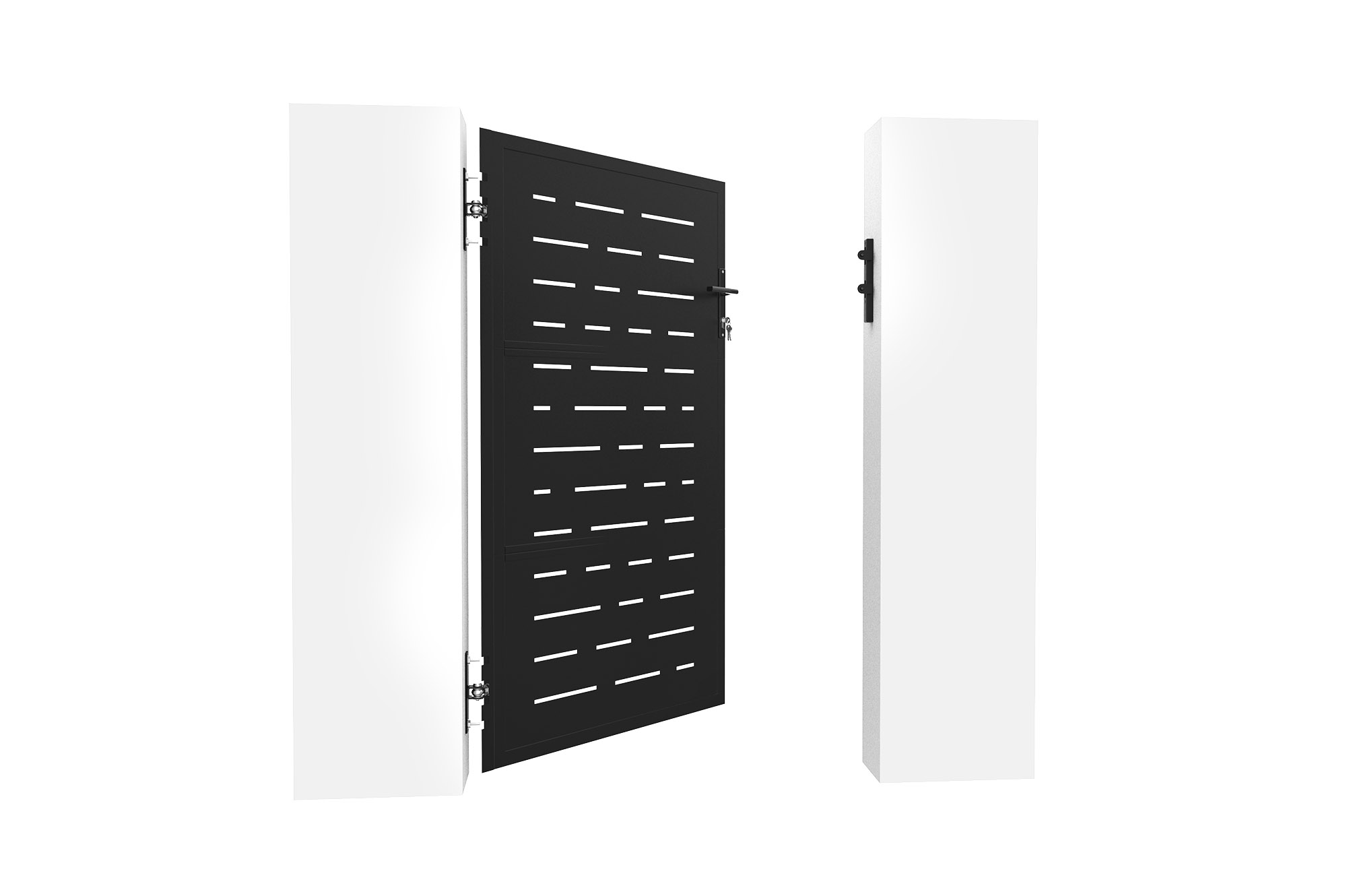 Matt fekete acél kapu 1m NALI ARLBERG M.160cm 3
