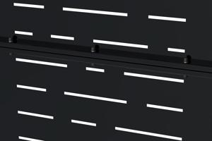 Matná čierna oceľová brána 1m NALI ARLBERG v.160cm 5
