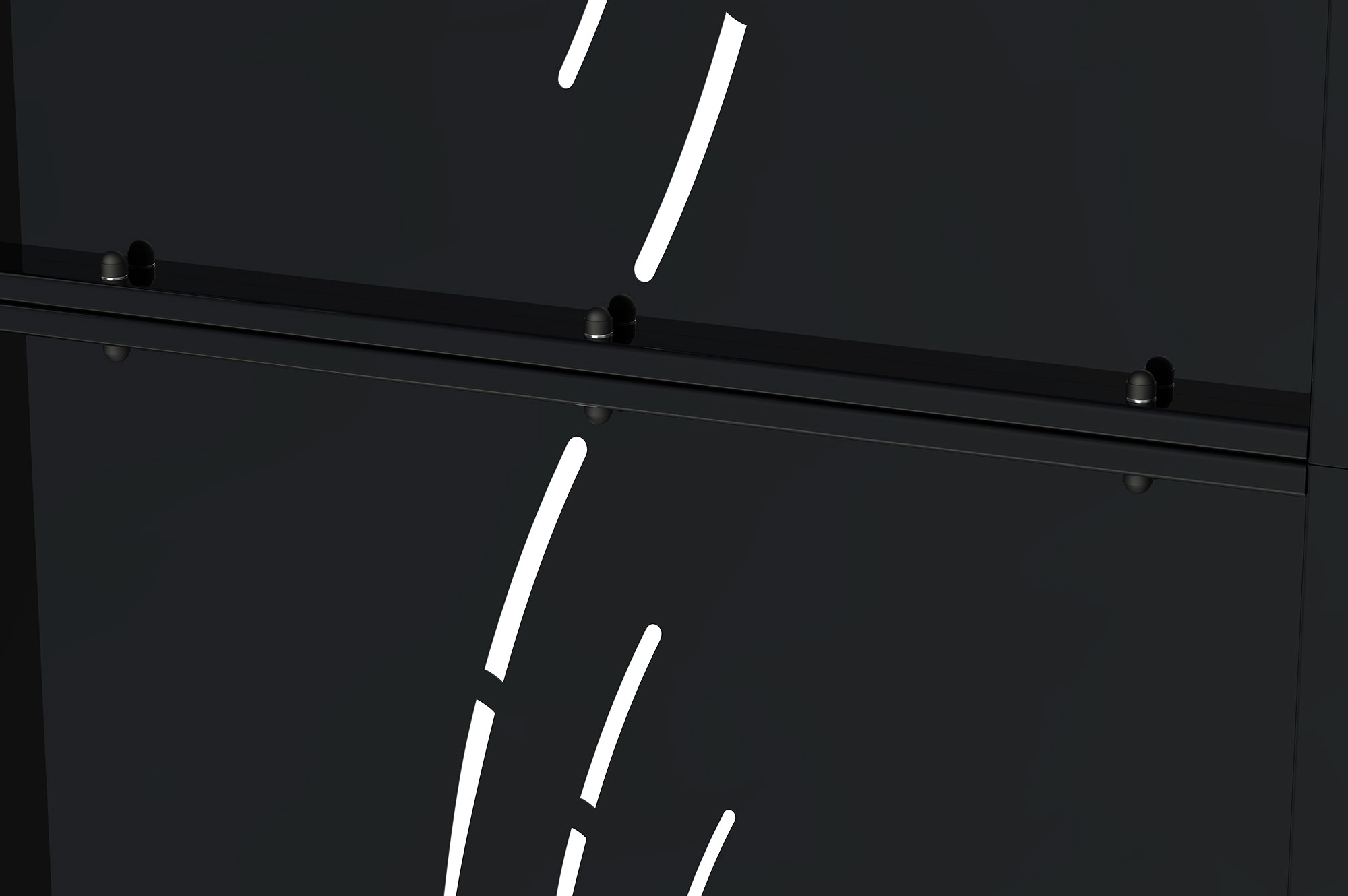 Μαύρη ματ ατσάλινη πύλη 1μ NALI VELETA Υ.120cm 5