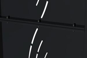 Matt black steel gate 1m NALI VELETA H.120cm 5