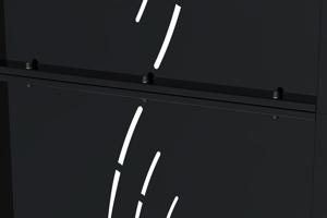 Matt black steel gate 1m NALI VELETA H.140cm 5