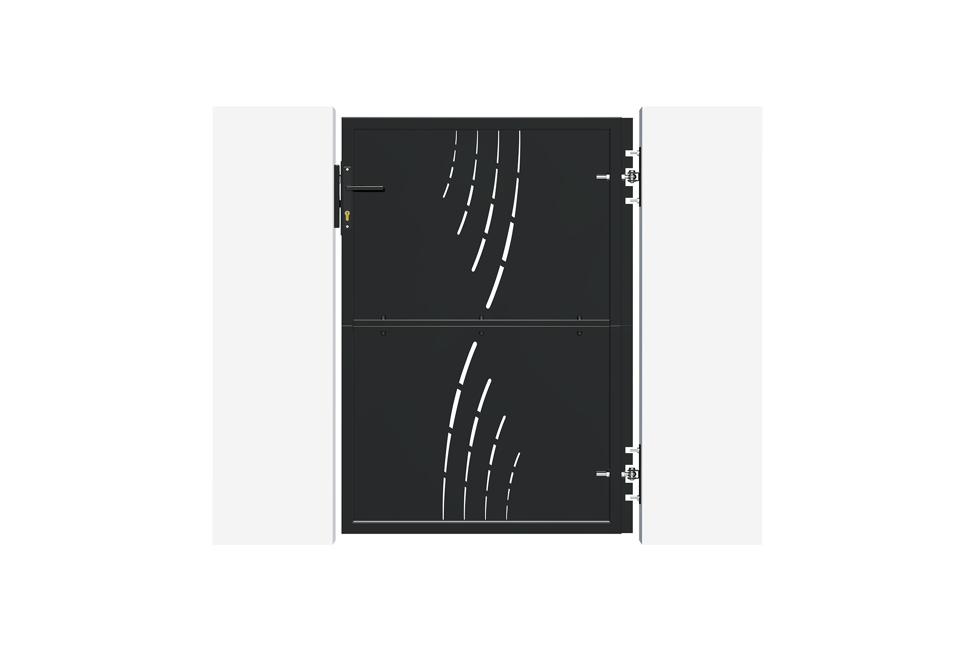 Matt fekete acél kapu 1m NALI VELETA Ma. 140cm 4